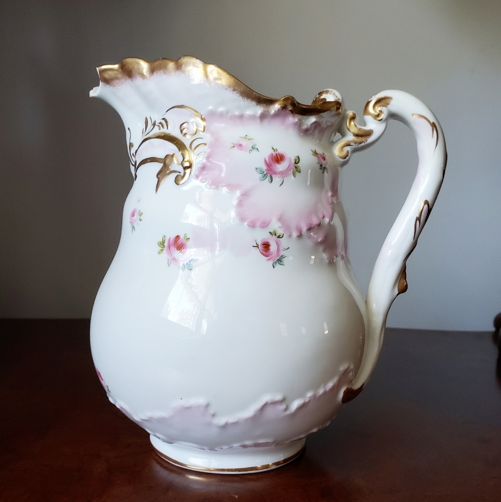 Antique Semi Porcelain Pitcher